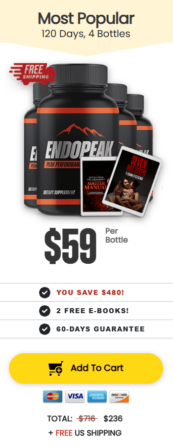 EndoPeak 4 bottles bundle