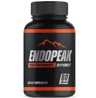 EndoPeak supplement bottle – natural male vitality formula